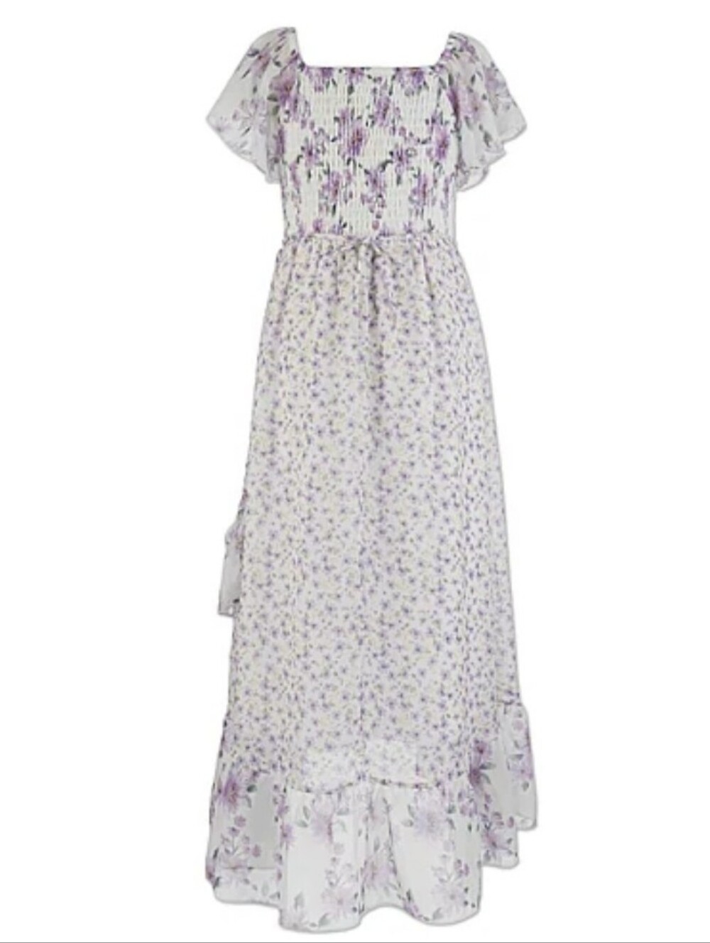 Speechless Girls Short Sleeve Flutter A-Line Dress And Bag - Picture 4 of 4